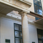 Restoration works at external facade at Sliema Government, Sliema.