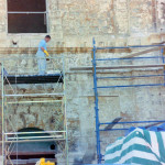 Cleaning and pointing of facade at Scamps Palace, Cottonera (Casino’ di Venezia).